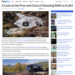 A Look at the Pros and Cons of Shooting RAW vs H.264