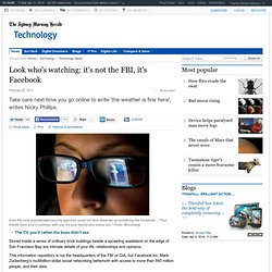 Look who's watching: it's not the FBI, it's Facebook