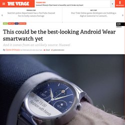 This could be the best-looking Android Wear smartwatch yet