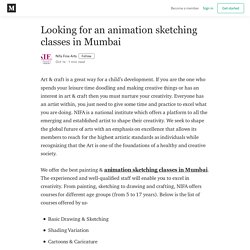 Looking for an animation sketching classes in Mumbai