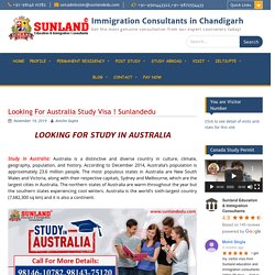 Looking For Australia Study Visa ! Australia Study Visa ! Sunlandedu