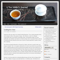 A Tea Addict's Journal