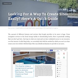 Looking For A Way To Create Sites Easily? Here’s A Quick Guide