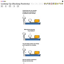 Looking Up (Hacking Positivity)