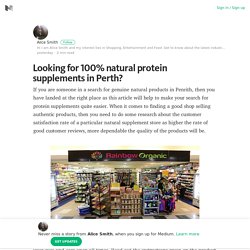 Looking for 100% natural protein supplements in Penrith?