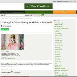 Looking for Online Painting Workshop in Bahrain - Bahrain , Bahrain