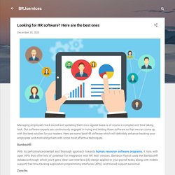 Looking for HR software? Here are the best ones