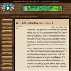 Jersey Girl looking for her permie soulmate :) (permaculture singles forum at permies)