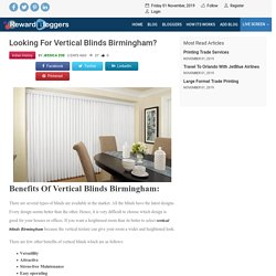 Looking For Vertical Blinds Birmingham?