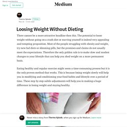 Loosing Weight Without Dieting – Thermo Xplode