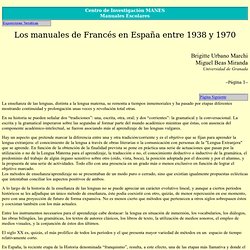 Los manuales de Francés en España.