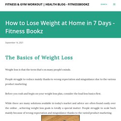How to Lose Weight at Home in 7 Days - Fitness Bookz