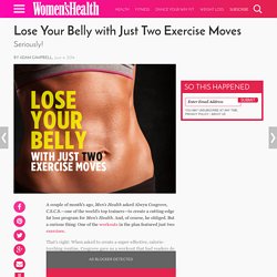 Lose Your Belly with Just Two Exercise Moves