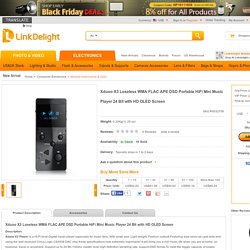 Buy Great Xduoo X3 Loseless WMA FLAC APE DSD Portable HiFi Mini Music Player 24 Bit with HD OLED Screen at Linkdelight.com