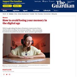 How to avoid losing your memory in the digital age
