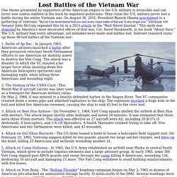 Lost Battles of the Vietnam War