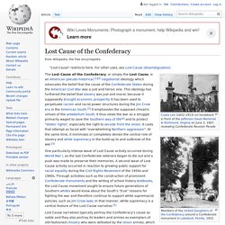Lost Cause of the Confederacy