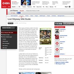 Lost Odyssey Wiki Guide & Walkthrough