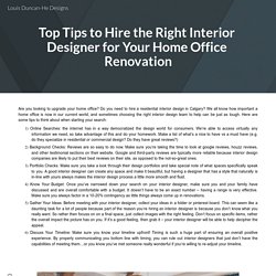Top Tips to Hire the Right Interior Designer for Your Home Office Renovation