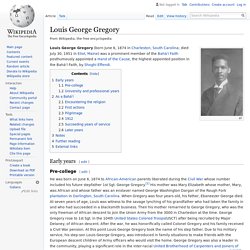 Louis George Gregory - Wikipedia