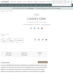 Louisa's Cake Recipe on Food52