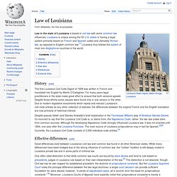 Louisiana law