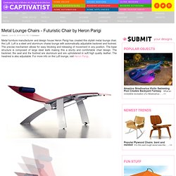 Metal Lounge Chairs - Futuristic Chair by Heron Parigi