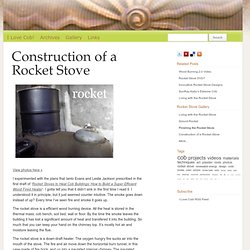 I Love Cob! ∞ Construction of a Rocket Stove