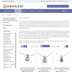 Beautiful Love Knot Pendent by Orogem - Shop Now