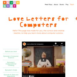 Lettres d'amour aux ordinateurs