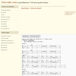 I love tabs .com : Tablatures "+R" pour guitare basse