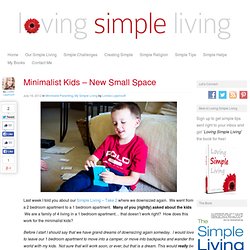Minimalist Kids - Our Minimalist Apartment - Loving Simple Living