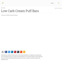 Low Carb Cream Puff Bars