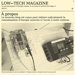 LOW←TECH MAGAZINE