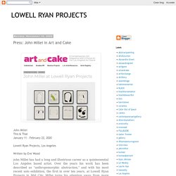 John Millei in Art and Cake