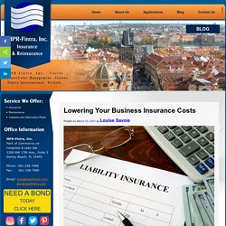 Lowering Your Business Insurance Costs