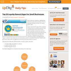 Top 20 Loyalty Reward Apps For Small Businesses