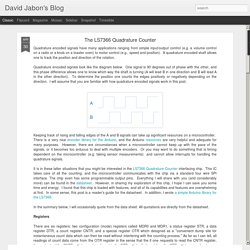 David Jabon's Blog: The LS7366 Quadrature Counter