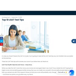 Top 10 LSAT Test Tips - Wisdom Mart