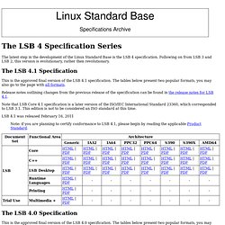 LSB Referenced Specifications