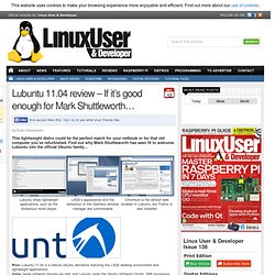 Lubuntu 11.04 review – If it’s good enough for Mark Shuttleworth…