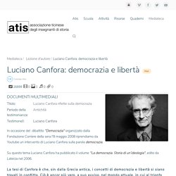 Luciano Canfora: democrazia e libertà