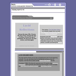 Lucid Dreaming Tips - How to Lucid Dream - Tips for Lucid Dreaming / Lucid Dreams