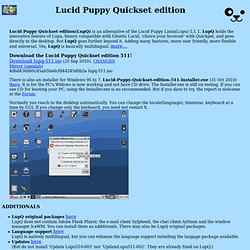 Lucid Puppy QuickSet edition