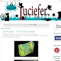 Laisse Luciefer - Les Petits Secrets Couture: Tuto Couture