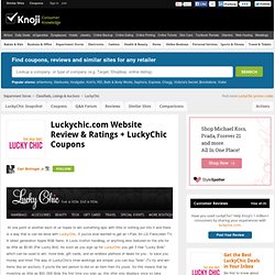 LuckyChic: Timed Auction Site Review & 10 Free Bids