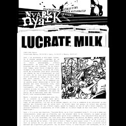 Lucrate Milk - NYARk nyarK - Punk et Rock alternatif Français 76/89
