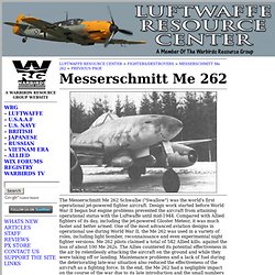Luftwaffe Centre de ressources - Chasseurs / Destroyers - Un site Warbirds Resource Group