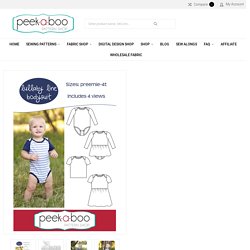 Lullaby Line Bodysuit & Lap Tee PDF Sewing Pattern