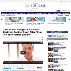Chip Wilson Resigns: Lululemon Chairman To Step Down After String Of Controversies (VIDEO)
